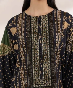 Discount Sapphire Embroidered Lawn Shirt Black