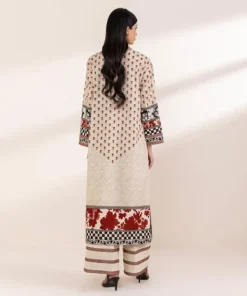 Clearance Sapphire Embroidered Lawn Shirt Beige