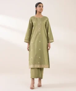 New Sapphire Embroidered Lawn Shirt Green