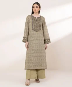 Online Sapphire Embroidered Lawn Shirt Green