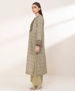 Online Sapphire Embroidered Lawn Shirt Green