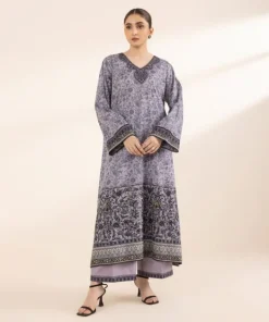 Outlet Sapphire Embroidered Lawn Shirt Purple