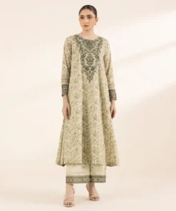 Clearance Sapphire Embroidered Lawn Shirt Green