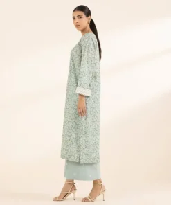 Outlet Sapphire Embroidered Lawn Shirt Ice Blue