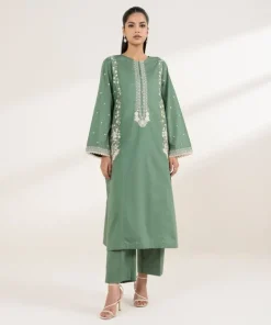 Outlet Sapphire Embroidered Lawn Shirt
