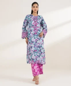 Outlet Sapphire Embroidered Lawn Shirt