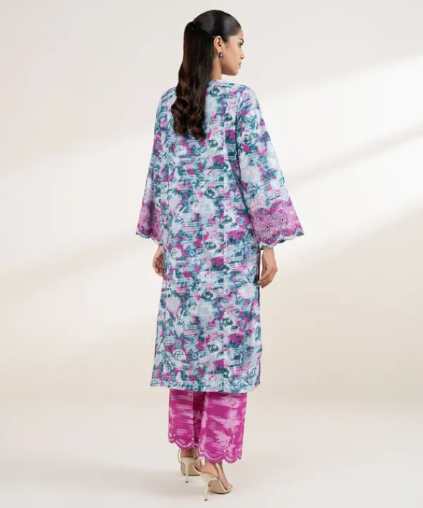 Outlet Sapphire Embroidered Lawn Shirt