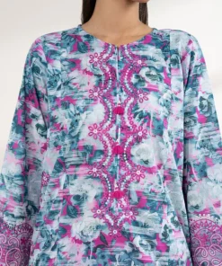 Outlet Sapphire Embroidered Lawn Shirt