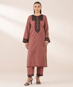 Fashion Sapphire Embroidered Lawn Shirt