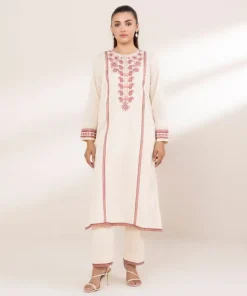 Outlet Sapphire Embroidered Lawn Shirt