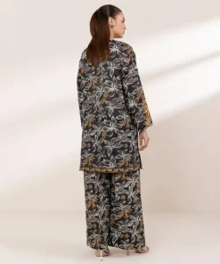 Hot Sapphire Embroidered Lawn Shirt