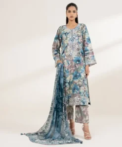Best Sapphire Embroidered Lawn Shirt