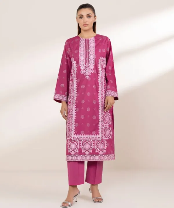 Sale Sapphire Embroidered Lawn Shirt