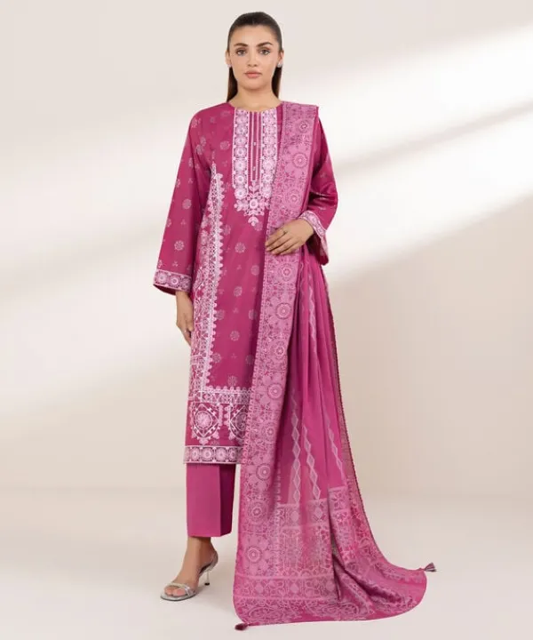 Sale Sapphire Embroidered Lawn Shirt