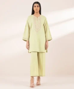 Outlet Sapphire Embroidered Lawn Shirt