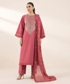 Sale Sapphire Embroidered Manaar Dupatta Pink