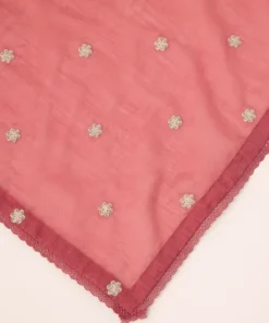 Sale Sapphire Embroidered Manaar Dupatta Pink