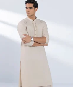Discount Sapphire Embroidered Viscose Blended Suit - Slim Fit Beige