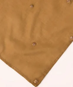 Fashion Sapphire Embroidered Voile Dupatta Brown