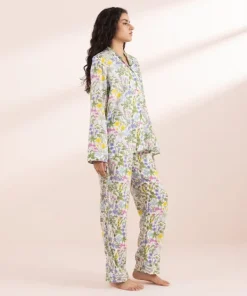 Outlet Sapphire Floral Print Woven PJ Set Multi