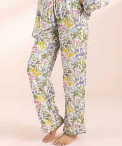 Outlet Sapphire Floral Print Woven PJ Set Multi