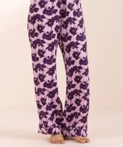 New Sapphire Floral Print Woven Trousers Pink