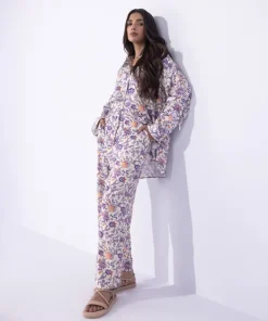 Online Sapphire Floral Printed Trousers Multi
