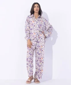 Online Sapphire Floral Printed Trousers Multi