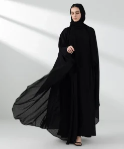 Outlet Sapphire Front Open Cape Abaya Set