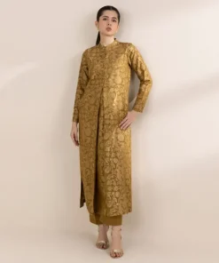 Fashion Sapphire Jacquard Pishwas