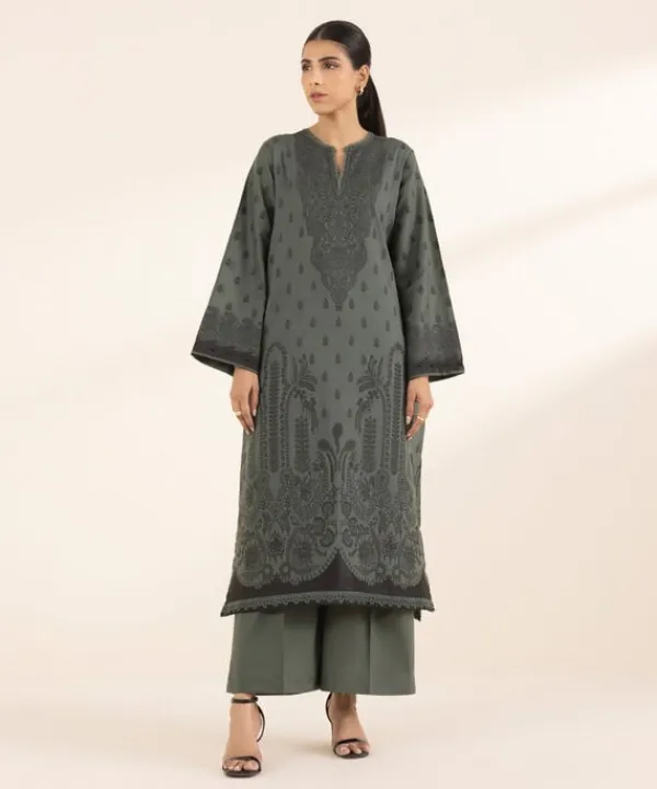 Sale Sapphire Jacquard Shirt Green