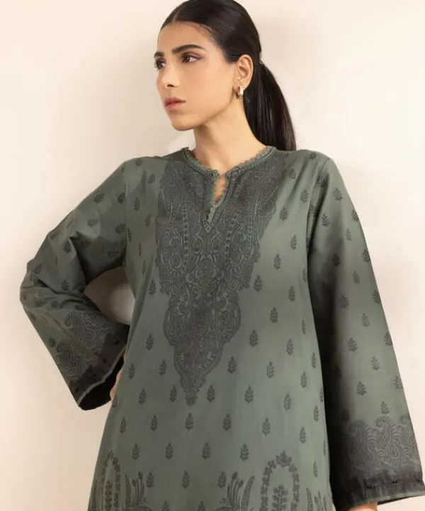 Sale Sapphire Jacquard Shirt Green