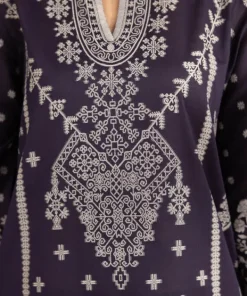 Clearance Sapphire Jacquard Shirt Purple