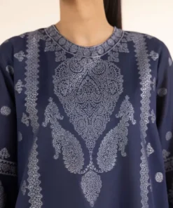 Hot Sapphire Jacquard Shirt Blue