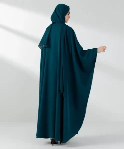 Hot Sapphire Kaftan Abaya Set