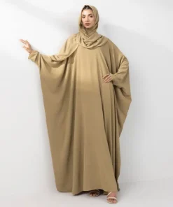 New Sapphire Kaftan Abaya Set Mustard