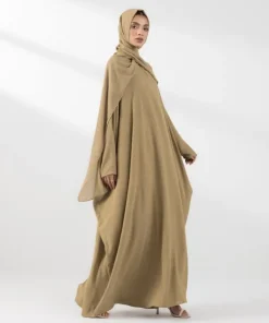 New Sapphire Kaftan Abaya Set Mustard
