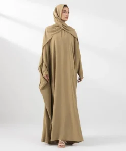 New Sapphire Kaftan Abaya Set Mustard