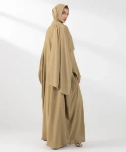 New Sapphire Kaftan Abaya Set Mustard