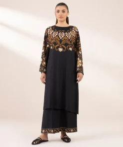 Clearance Sapphire Printed Arabic Lawn Shirt