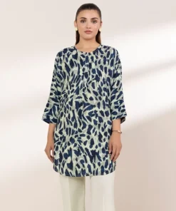 Best Sapphire Printed Arabic Lawn Shirt