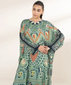 Outlet Sapphire Printed Arabic Lawn Shirt