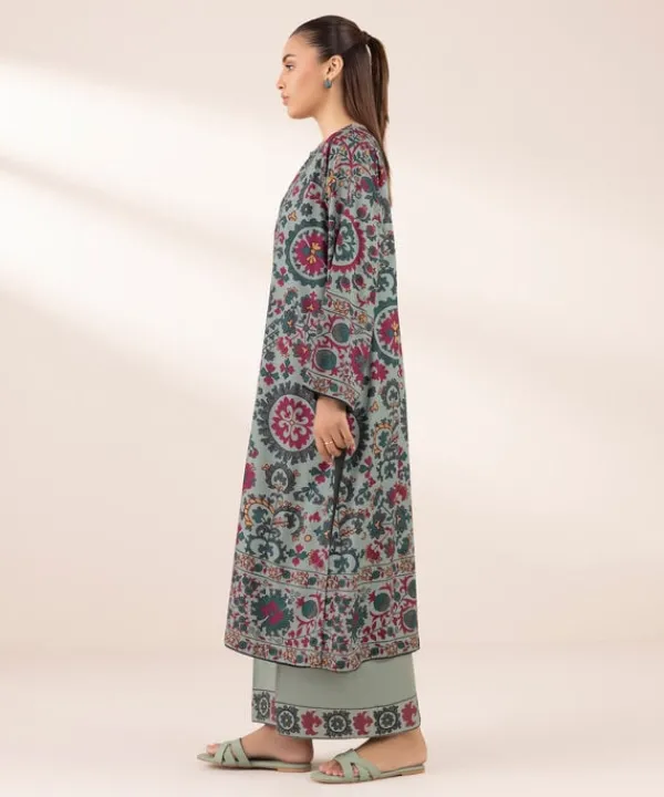 New Sapphire Printed Arabic Lawn Shirt