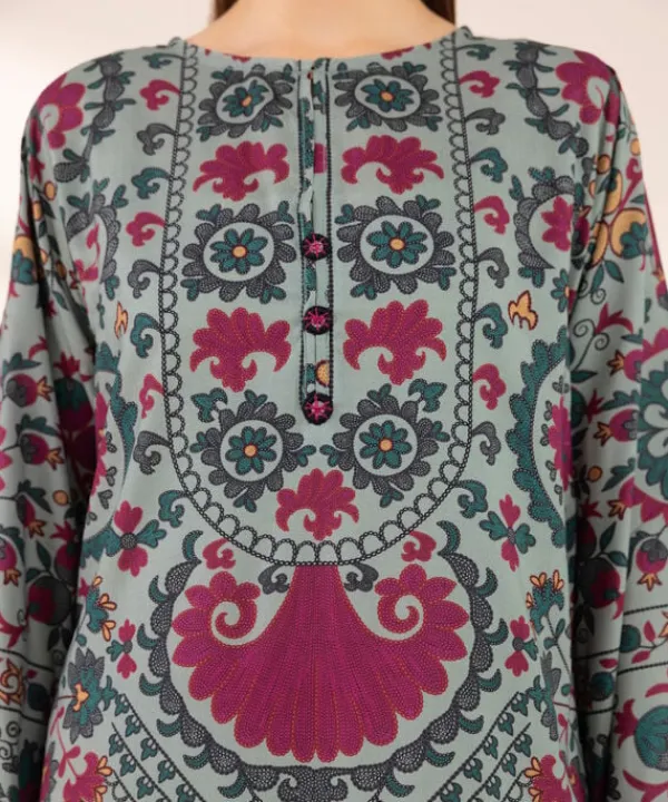 New Sapphire Printed Arabic Lawn Shirt