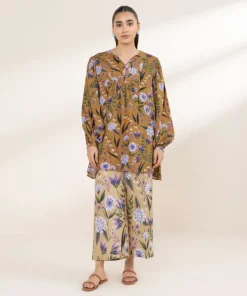 Sale Sapphire Printed Arabic Lawn Shirt