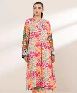 Outlet Sapphire Printed Arabic Lawn Shirt