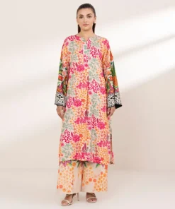 Outlet Sapphire Printed Arabic Lawn Shirt