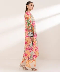 Outlet Sapphire Printed Arabic Lawn Shirt