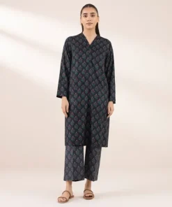 Online Sapphire Printed Arabic Lawn Shirt