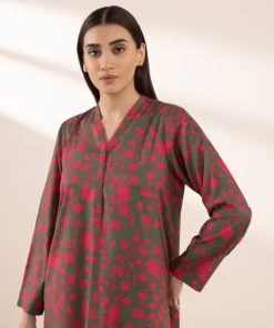 Fashion Sapphire Printed Arabic Lawn Shirt